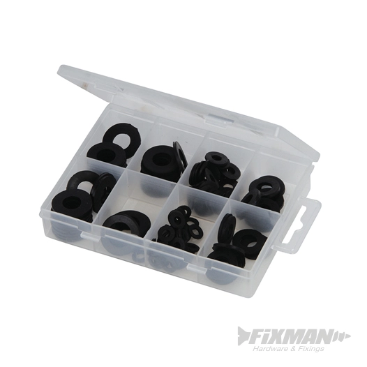 Fixman - Coffret de joints rondelles en caoutchouc - 120 pcs