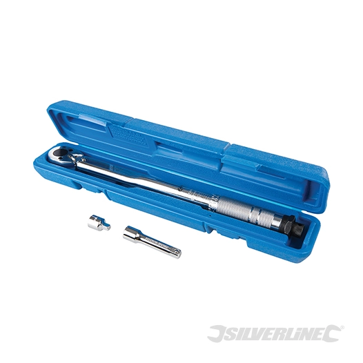 Silverline - Clé dynamométrique - 20 - 110 Nm, carré 3/8''