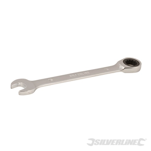 Silverline - Clé mixte à cliquet et tête droite - 16 mm