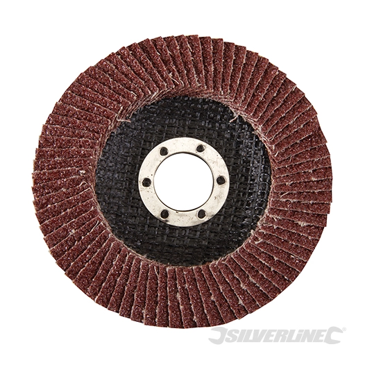 Silverline - Disque à lamelles corindon - 115 mm Grain 40