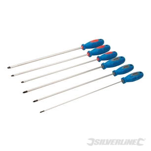 Silverline - Tournevis extra-longs, 6 pcs - 6 pcs