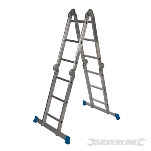 Silverline - Échelle multifonction avec plateforme - 3,6 m / 12 échelons
