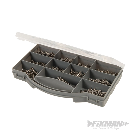 Fixman - Coffret de vis A2 autotaraudeuses en inox - 570 pcs
