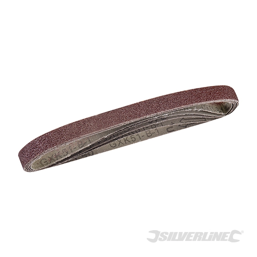 Silverline - Bandes abrasives 13 x 457 mm, 5 pcs - Grain 40