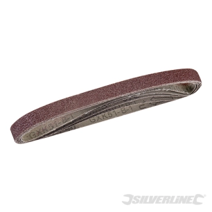 Silverline - Bandes abrasives 13 x 457 mm, 5 pcs - Grain 40