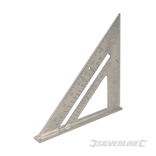 Silverline - Équerre de charpentier en alliage d'aluminium - 7”