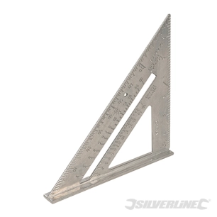 Silverline - Équerre de charpentier en alliage d'aluminium - 7”