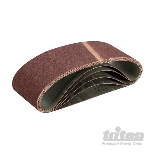 Triton - Bandes abrasives 75 x 533 mm, lot de 5 - Grain 60