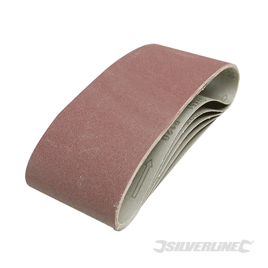 Silverline - Bandes abrasives 100 x 610 mm, 5 pcs - Grain 40