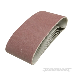Silverline - Bandes abrasives 100 x 610 mm, 5 pcs - Grain 40