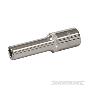 Silverline - Douille métrique profonde 3/8'' avec entraînement à 6 pointes - 8 mm