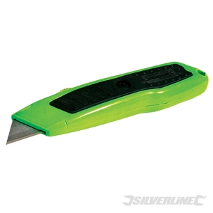 Silverline - Cutter fluo Expert à lame rétractable - 150 mm
