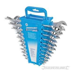 Silverline - Clés mixtes, 22 pcs - 6 - 22 mm et 1/4 - 7/8''