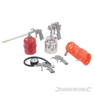 Silverline - Coffret d'accessoires pour outils pneumatiques, 5 pcs - 5 pcs
