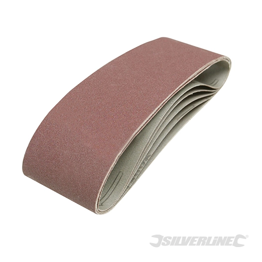 Silverline - Bandes abrasives 75 x 533 mm, 5 pcs - Grain 120