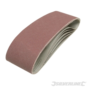 Silverline - Bandes abrasives 75 x 533 mm, 5 pcs - Grain 120