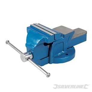 Silverline - Étau 100 mm (4'') - Capacité des mâchoires 100 mm / 4,5 kg