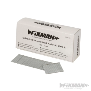 Fixman - 5 000 clous galvanisés lisses calibre 18 - 32 x 1,25 mm