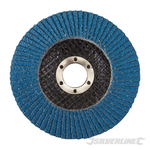 Silverline - Disque à lamelles en zirconium - 115 mm Grain 40