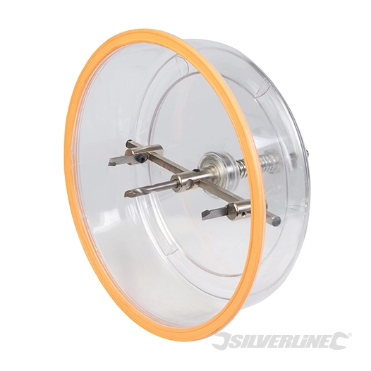 Silverline - Scie trépan ajustable à capot de sécurité - Ø 40 - 200 mm