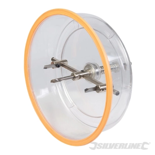 Silverline - Scie trépan ajustable à capot de sécurité - Ø 40 - 200 mm