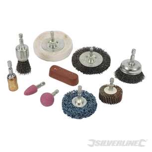 Silverline - Accessoires de nettoyage et polissage, 10 pcs - 6 mm