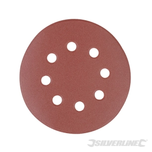 Silverline - 10 disques abrasifs perforés auto-agrippants 125 mm - Grain 40