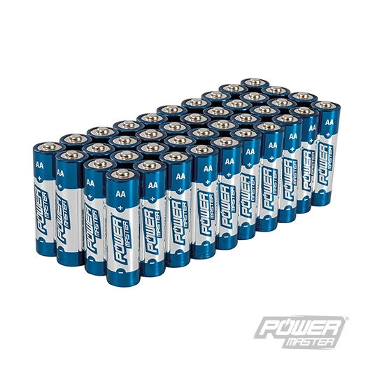 Powermaster - Piles alcalines Super LR6 type AA, 40 pcs - 40 pcs