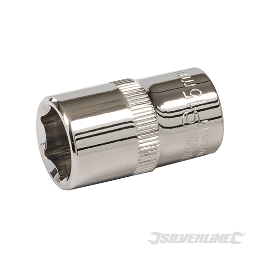 Silverline - Douille métrique 1/2'' 6 pointes - 15 mm
