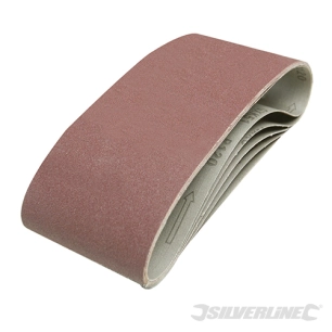 Silverline - Bandes abrasives 100 x 610 mm, 5 pcs - Grain 120