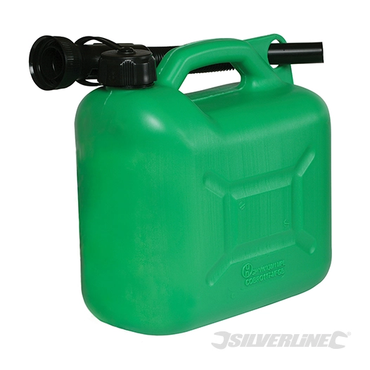 Silverline - Bidon à carburant plastique 5 L - Vert