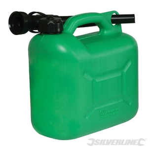 Silverline - Bidon à carburant plastique 5 L - Vert