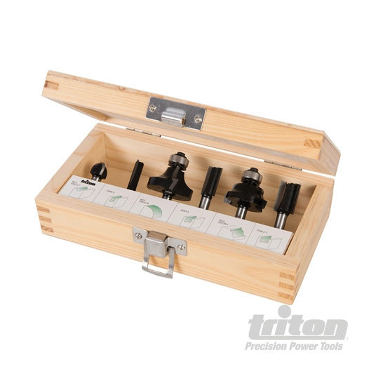 Triton - Fraises à défoncer 1/4'', 6 pcs - 6 pcs