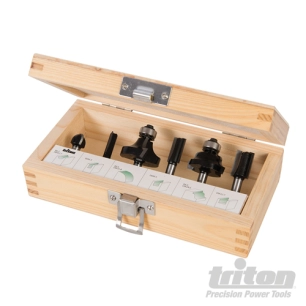 Triton - Fraises à défoncer 1/4'', 6 pcs - 6 pcs