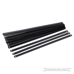 Silverline - Lames pour scie à métaux en acier carbone, 24 pcs - 300 mm, 24 TPI