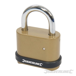 Silverline - Cadenas à combinaison 4 chiffres en alliage de zinc - 50 mm
