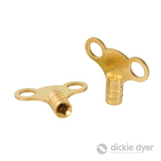Dickie Dyer - Clés de purge en laiton pour radiateur - 2 pcs