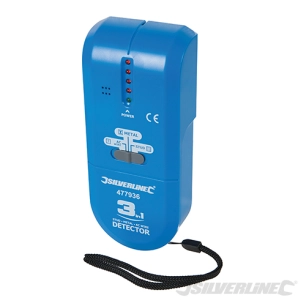 Silverline - Détecteur 3-en-1 compact - 1 x pile 9 V (PP3)