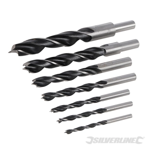 Silverline - Forets à pointe et double tranchant, 7 pcs - 4 - 16 mm