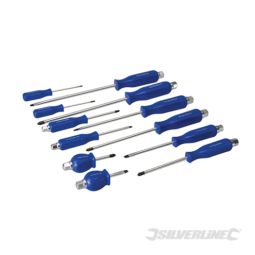 Silverline - Tournevis d'ingénieur, 12 pcs - 12 pcs
