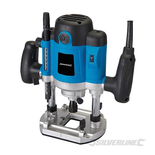 Silverline - Défonceuse plongeante 1/2'', 1 500 W - 1 500 W