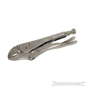 Silverline - Pince étau autobloquante - 220 mm courbée