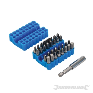 Silverline - Embouts de vissage, 33 pcs - 25 mm