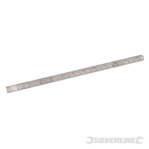 Silverline - Réglet en acier inoxydable - 600 mm