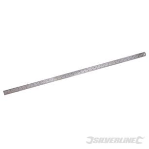 Silverline - Réglet en acier inoxydable - 900 mm