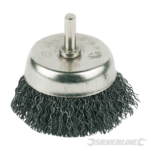 Silverline - Brosse boisseau à fils d'acier ondulés - 50 mm