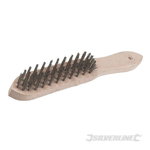 Silverline - Brosse métallique usage intensif - 4 rangs