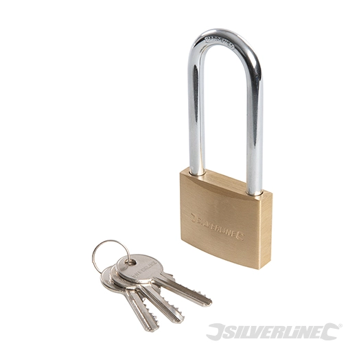 Silverline - Cadenas en laiton à anse longue - 50 mm