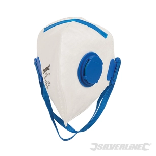 Silverline - Masque respiratoire pliable à valve FFP2 NR - FFP2 NR, à l'unité