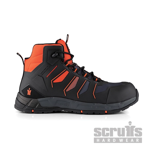 Scruffs - Chaussures de sécurité noires et oranges Glide - Pointure 44 (10)